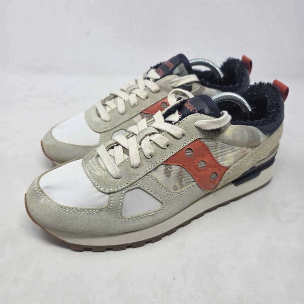 Saucony Shadow Original Mens Size 8 Beige Brown Casual Sneakers